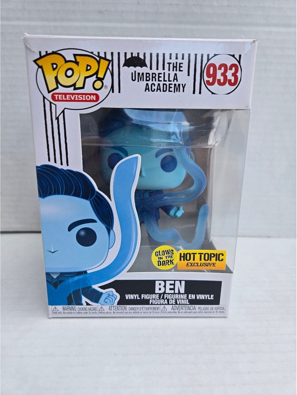 Funko Pop! The Umbrella Academy Ben Glow in the Dark Hot topic exclusive